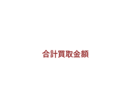 買取の一例。眠っていたお品まとめて、合計買取金額25万円